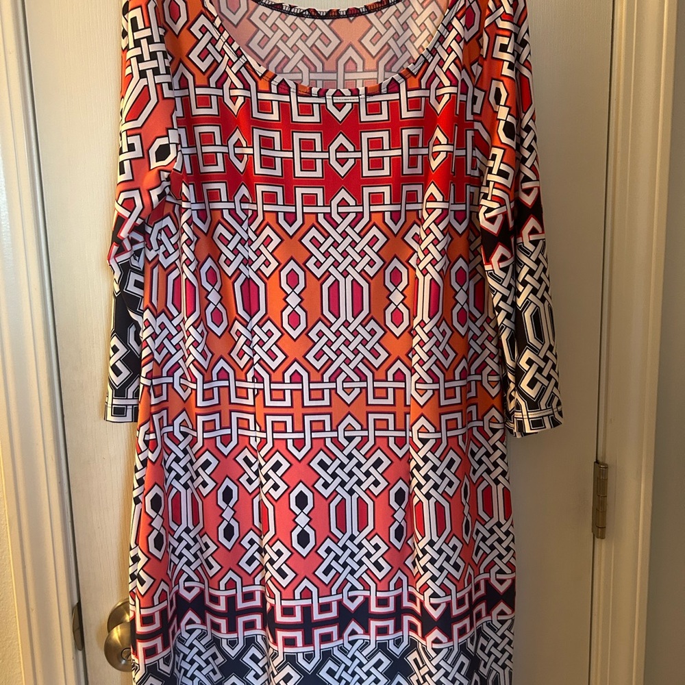 Geometric Patterned Dress